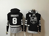 Kings 8 Drew Doughty Black All Stitched Hooded Sweatshirt,baseball caps,new era cap wholesale,wholesale hats